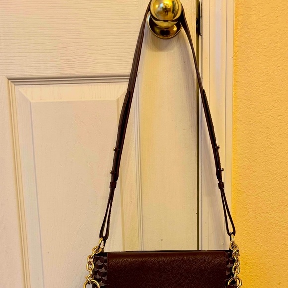 Fauré Le Page Leather Boho 27 Burgundy Shoulder/Crossbody bag - Picture 6 of 10